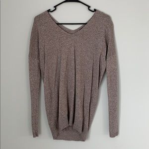 Brown & white sweater